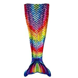 Fin Fun Mermaiden Tail Skin Only (No Monofin) Rainbow Reef Adult XL Pool Cosplay